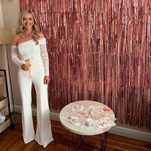 Club London white jumpsuit